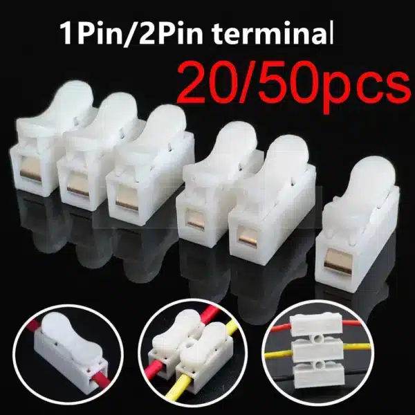 Quick Cable Wire Connector No Screw Terminal Block Spring Clamp