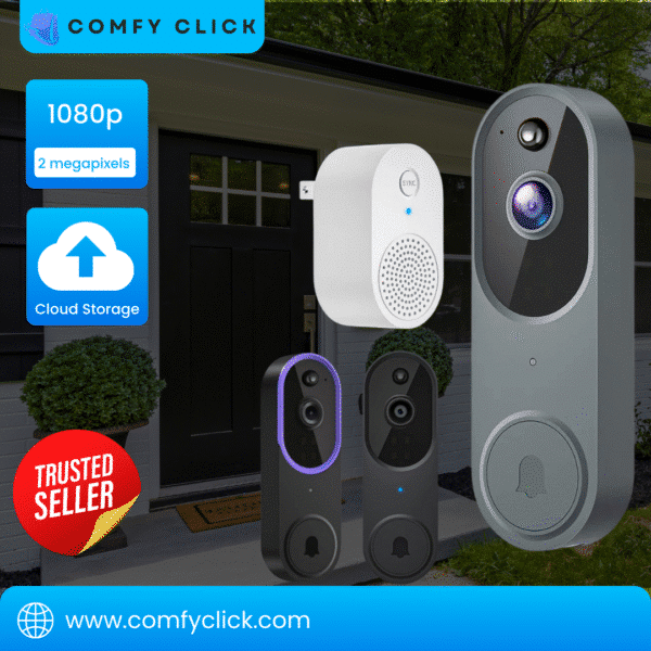 HD Wireless WiFi Video Doorbell with Night Vision Motion Detection