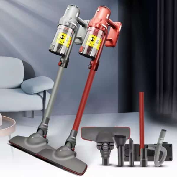 Vacuum Cleaner Wireless Handheld For Home Portable Cyclone Dust Sweeping And Carpet Cleaning, Stick Vacuum with Mop, 4Heads by COMFYCLICK