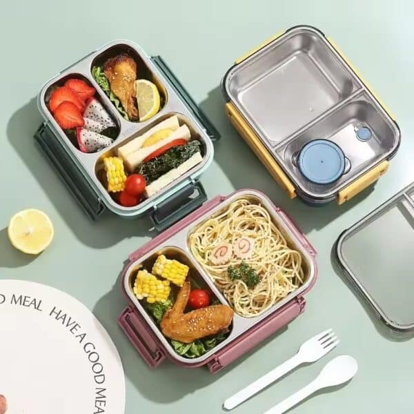 850ml Portable Lunch Boxes for Children Adults Thermo Soup Bento Box Stainless Steel Insulated Heating Food Storage Container by COMFYCLICK