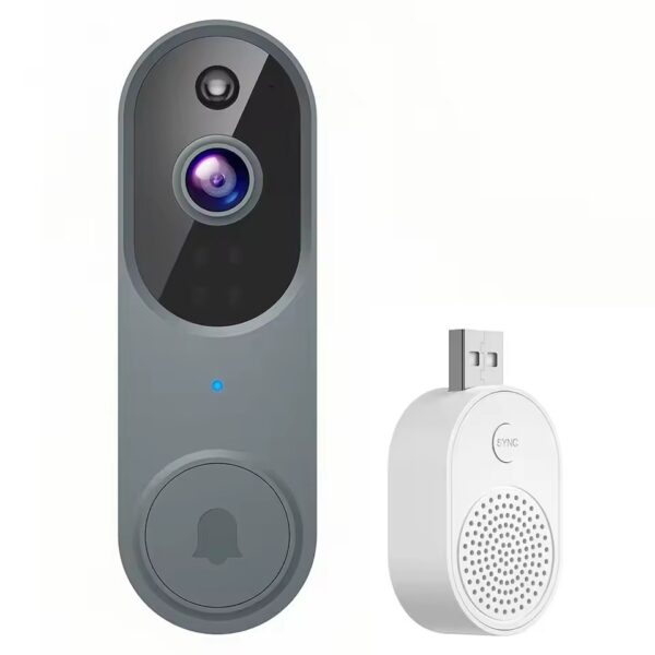 1080P HD Wireless Wifi Doorbell Camera Night Vision Smart Door Bell Motion Detection for Home Office Smart Video Doorbell by COMFYCLICK
