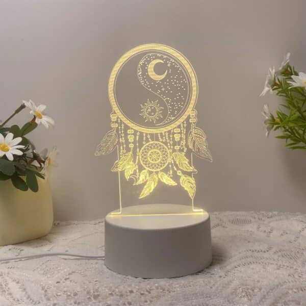 1pcs3D fishing net night light, USB creative dream decorative night light, birthday Christmas gift to friends and relatives y COMFYCLICK