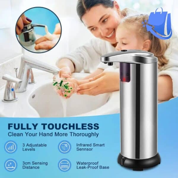 Touchless Automatic Soap Dispenser With Infrared Sensor Large Capacity Liquid Soap Sanitizer For Kitchen Bathroom Home
