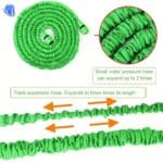 expandable garden hose with spray nozzle