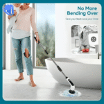 bathroom cleaning brush with replaceable heads