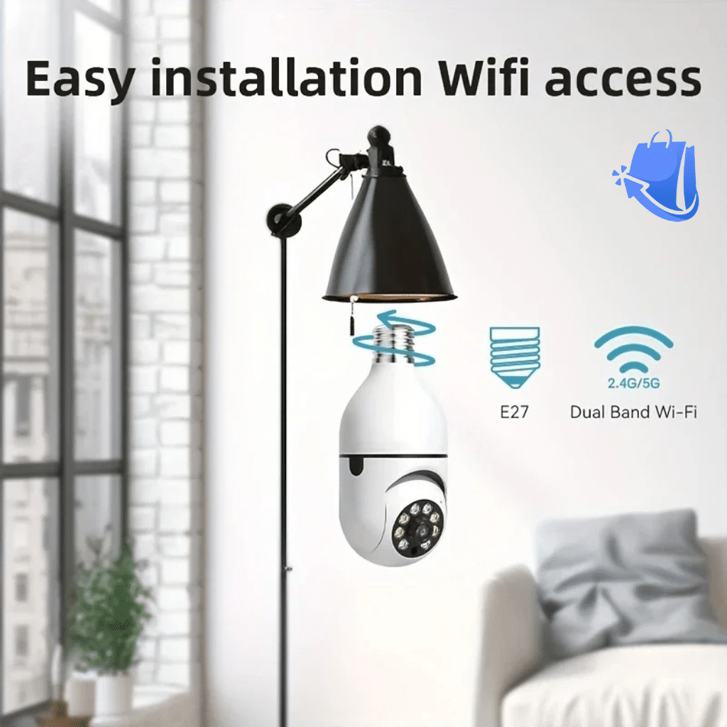 Light Bulb Security Cameras Outdoor Wireless WiFi Camera - Image 2