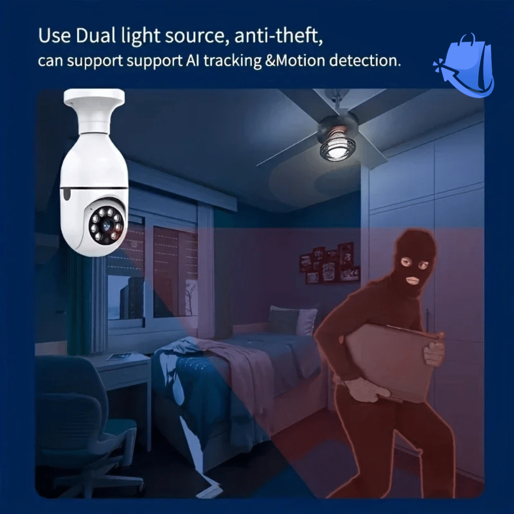 Light Bulb Security Cameras Outdoor Wireless WiFi Camera - Image 3
