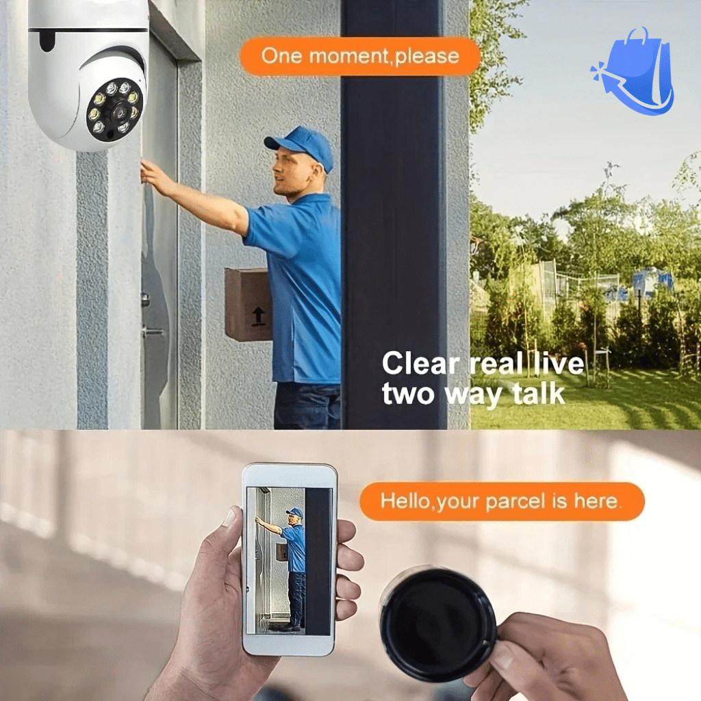 Light Bulb Security Cameras Outdoor Wireless WiFi Camera - Image 4