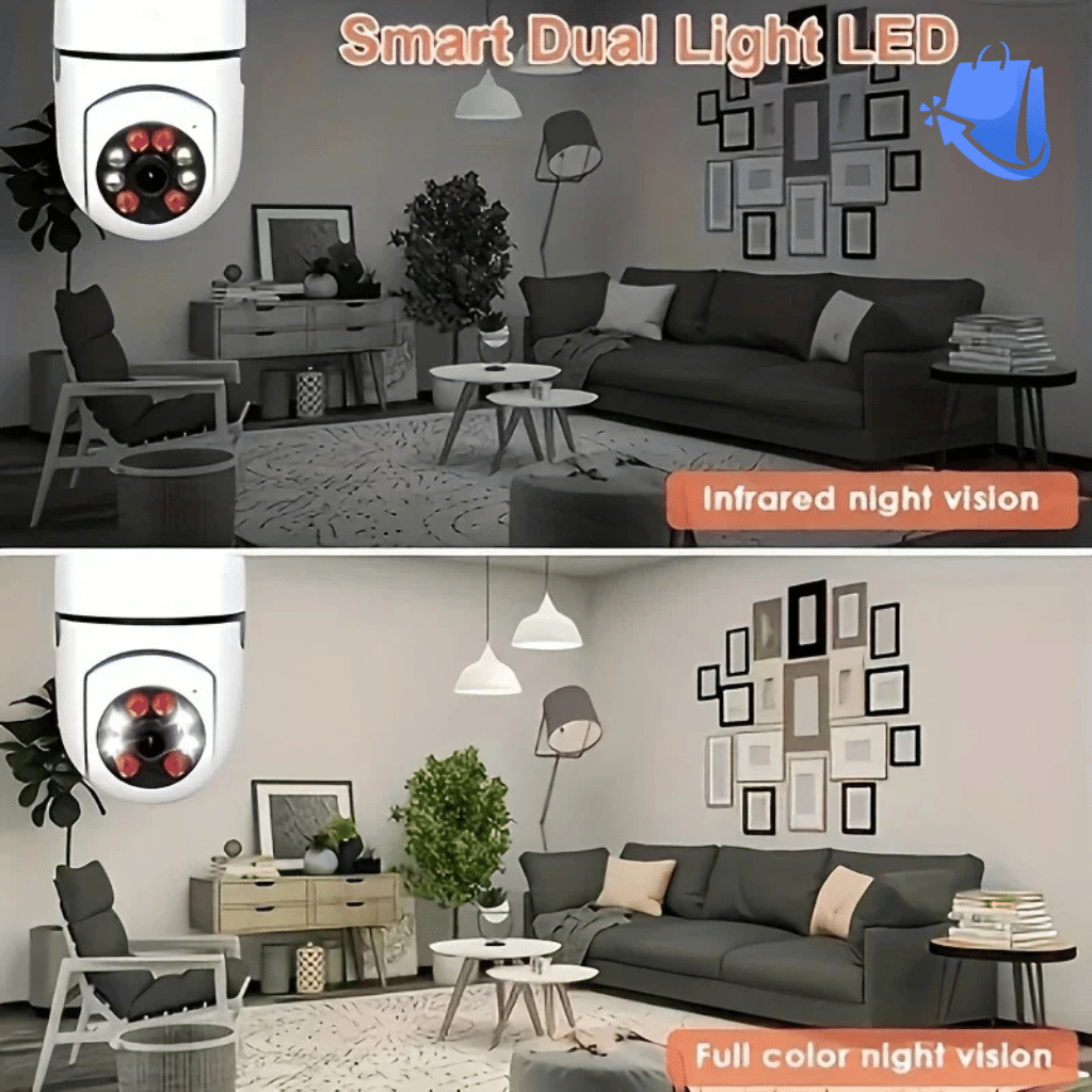Light Bulb Security Cameras Outdoor Wireless WiFi Camera - Image 5