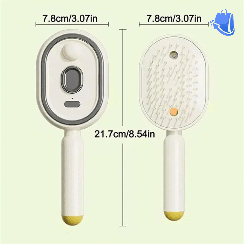 Scalp Massager Comb with Spray and Self Cleaning - Image 3