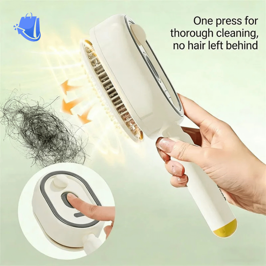 Scalp Massager Comb with Spray and Self Cleaning - Image 4